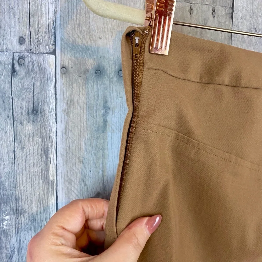 M.M. Lafleur The Foster Cigarette Pant - PowerStretch in Saddle Tan Size 6.